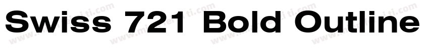 Swiss 721 Bold Outline BT(1)字体转换